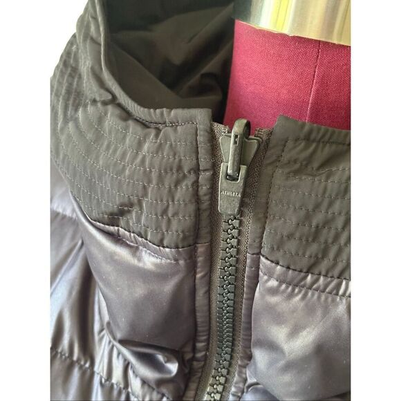 Athleta Snow Down Reversible Parka Jacket Black SIZE S Hooded Puffer - Picture 16 of 16